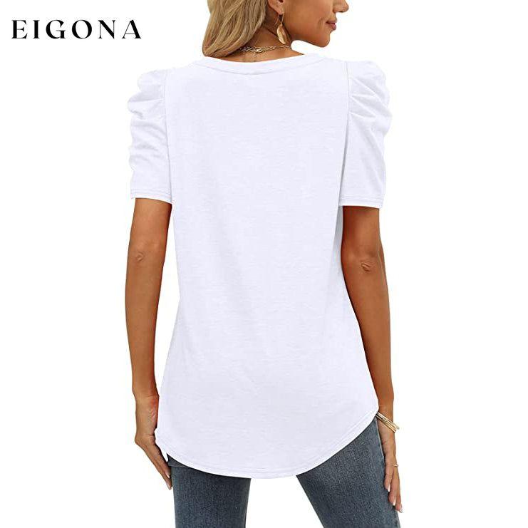 Women's Summer V-Neck Casual T-Shirt __stock:200 clothes refund_fee:1200 tops