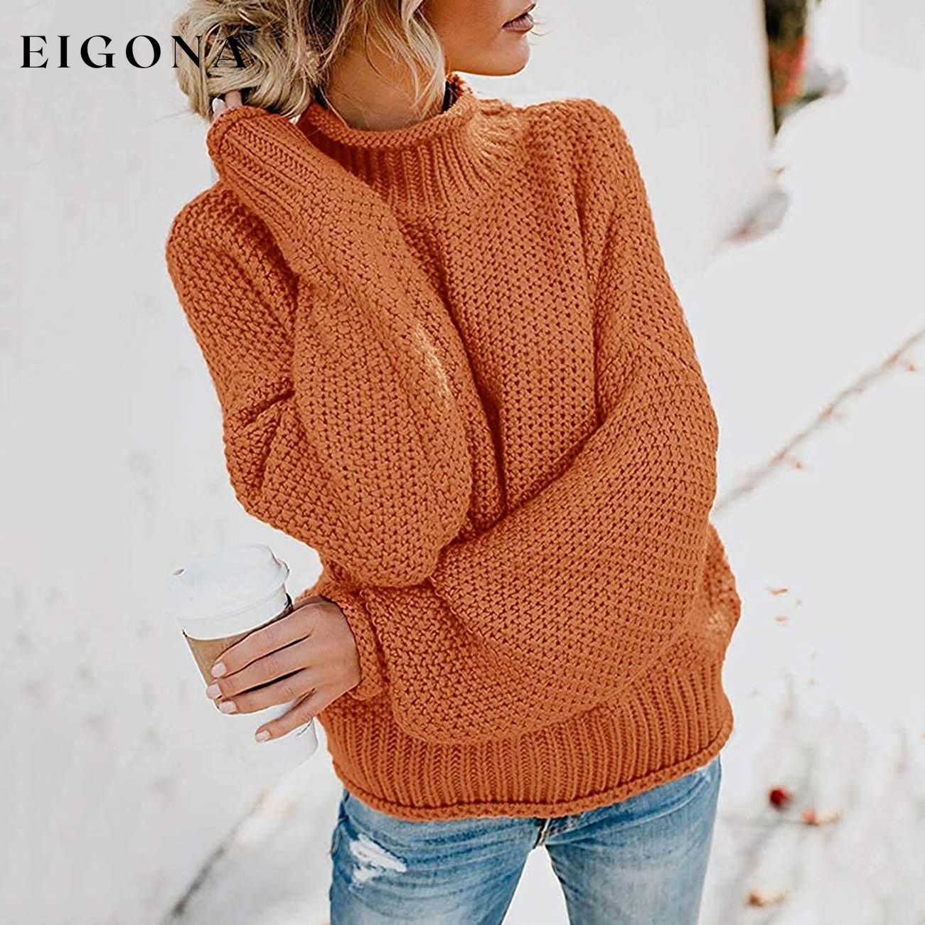 Women's Turtleneck Batwing Sleeve Loose Oversized Chunky Knitted Pullover Sweater Jumper Tops __stock:500 clothes refund_fee:1200 tops