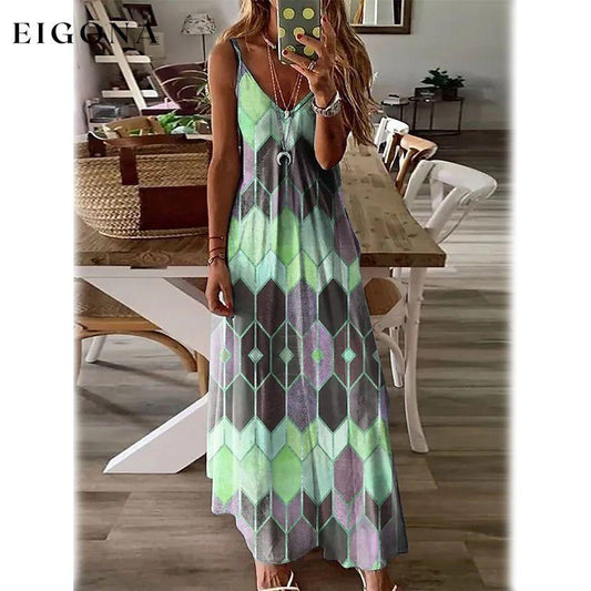 Women's V-Neck Elegant Casual Dress Green __stock:200 casual dresses clothes dresses refund_fee:1200 show-color-swatches