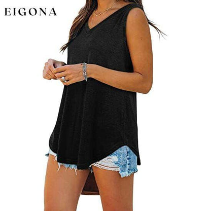 Women's V Neck Tank Top __stock:200 clothes refund_fee:1200 tops